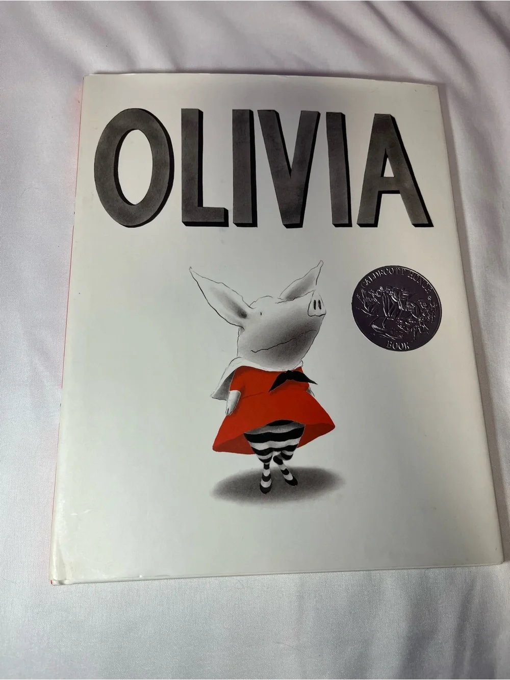Olivia The Pig Hardcover Book 2000 Vintage Children’s Story Book With Sleeve
